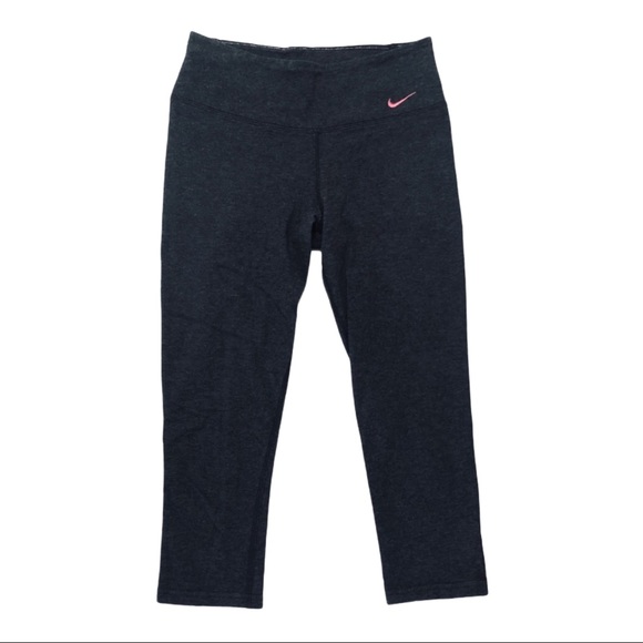 Nike Pants - Nike Dark Grey Cropped Leggings 0110